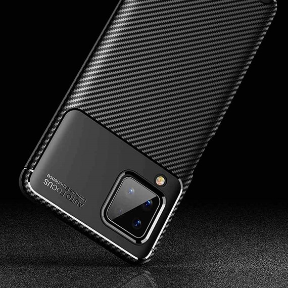 CaseUp Samsung Galaxy M12 Kılıf Fiber Design Kahverengi 3